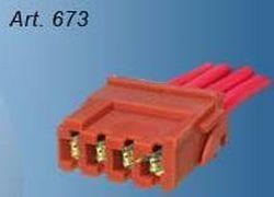 673 - FICHA 4 VIAS PEUGEOT VARIADOR - CALEFACC. - BOBINA